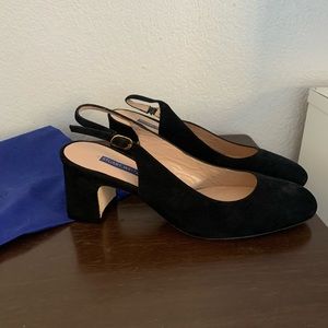 STUART WEITZMAN SUEDE SLINGBACK PUMP US 7